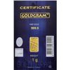 Image 2 : IGR 1g Fine Gold 999.9 Bar