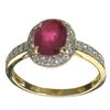 Image 1 : APP: 0.7k 1.72CT Ruby and Sapphire Sterling Silver Ring
