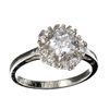 Image 1 : APP: 0.7k Designer Sebastian 1.85CT Swiss Cubic Zirconia And Platinum Over Sterling Silver Ring