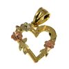 Image 1 : Exquisite 14 kt. Gold, Two Tone Heart Pendant