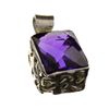 Image 1 : APP: 1.7k Designer Sebastian 5.08CT Emerald Cut Amethyst Quartz And Platinum Over Sterling Silver Pe
