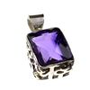 Image 1 : APP: 1.2k Designer Sebastian 4.45CT Emerald Cut Amethyst Quartz And Platinum Over Sterling Silver Pe