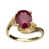 Image 1 : APP: 4.8k 14 kt. Gold, 3.65CT Ruby And Topaz Ring