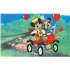 Image 1 : Walt Disney Serigraph, Cell ,Mickey and Minnie Nifty Nineties On Road W/ Certificate Of Authenticity