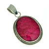 Image 1 : APP: 3.8k 23.80CT Oval Cut Ruby and Sterling Silver Pendant