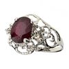 Image 1 : APP: 2.2k 1.76CT Ruby and Topaz Platinum Over Sterling Silver Ring