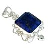 Image 1 : APP: 0.9k 57.42CT Emerald Cut Extremely Rare Iolite And Sterling Silver Pendant