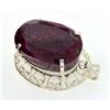 Image 1 : APP: 15.6k Designer Sebastian 359.15CT Oval Cut Ruby and Sterling Silver Pendant