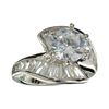 Image 1 : APP: 0.6k Designer Sebastian 4.50CT Swiss Cubic Zirconia And Platinum Over Sterling Silver Ring