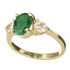 APP: 2.3k 14 kt. Gold, 1.00CT Emerald And Topaz Ring