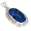 APP: 1.4k 36.86CT Oval Cut Extremely Rare Iolite And Sterling Silver Pendant