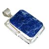 Image 1 : APP: 2k 135.49CT Emerald Cut Extremely Rare Iolite And Sterling Silver Pendant