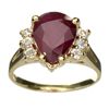 Image 1 : APP: 4.6k 14 kt. Gold, 3.30CT Ruby And Topaz Ring