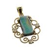 Image 1 : APP: 5.1k 14 kt. Gold, Boulder Opal and Diamond Pendant