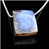 Image 1 : APP: 2k 3.65CT Natural Freeform Boulder Opal Pendant With Chain