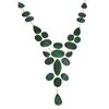 APP: 17.4k 282.88CT Mixed Cut Green Sapphire and Sterling Silver Necklace