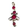 Image 1 : APP: 1.3k 6.77CT Red Quartz and Sterling Silver Pendant