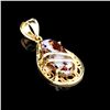 Image 1 : APP: 1.9k 14 kt. Gold, Freeform Cut Boulder Opal Pendant