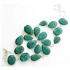 Image 1 : APP: 10.1k 112.08CT Mixed Cut Green Beryl and Platinum Over Sterling Silver Bracelet