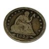 Image 1 : 1853 Arrows At Date Liberty Seated Quarter Dollar Coin