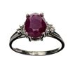 Image 1 : APP: 2.2k 2.00CT Ruby And Topaz Platinum Over Sterling Silver Ring