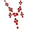 Image 1 : APP: 23k 320.61CT Mixed Cut Ruby and Sterling Silver Necklace