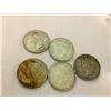 Image 1 : 5 SILVER PEACE DOLLARS.
