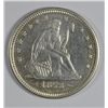 Image 1 : 1873 ARROWS SEATED LIBERTY QUARTER, AU
