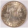 Image 2 : 1951-D FRANKLIN HALF DOLLAR, MS-65 GEM,  VERY NICE COLOR OBVERSE , WHITE REVERSE
