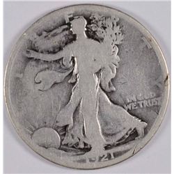 1921-D WALKING LIBERTY HALF DOLLAR GOOD