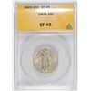 Image 1 : 1923 STANDING LIBERTY QUARTER, ANACS EF-45  NICE!