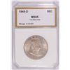 Image 1 : 1949-D FRANKLIN HALF DOLLAR, PCI MS-65 FBL  NICE!  GREAT TONING