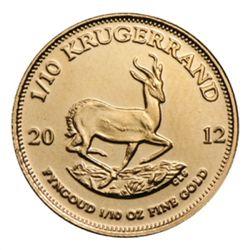 South African Krugerrand .10 Oz Gold Coin