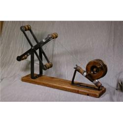 A Fishermans Line Winder/Drier on Wooden Plinth, Circa 1920's Est. 50-70...