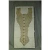 Image 1 : An Intricate Embroidered Panel or Sampler in Silver Thread Est. 50-100...
