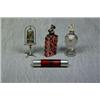 Image 1 : A Pretty Silver Mounted Glass Scent Bottle with Stopper, B'ham 1909 Est. 30-60...
