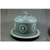Image 1 : A Good Stoneware Jasper Cheese Dish, the 12 1/2" Base with Greek Key Design Est. 50-100...