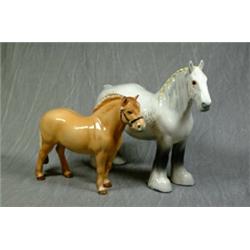 A Beswick Horse. No 2282 by Albert Hallam (disc 1975) Norwegian Fjord Horse Est. 200-300...