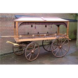 A Turn of the Century 4 Wheel Pony Hearse on Good Undercarriage in Good Condition. Est. 700-1200...