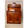 Image 1 : A Victorian Mahogany Chiffonier with Carved Back Above Cushion Fronted Drawer and 2 Panelled Door...