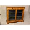 Image 1 : A Very Nice Quality Victorian Inlaid Walnut Side Cabinet with Ormulu Mounts. Glazed Doors to Velv...