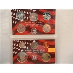 2001 US Mint Silver Proof Set w/ 50 State Quarters