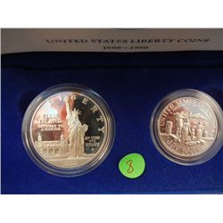 1986 US Liberty Coins, 90% Silver Dollar
