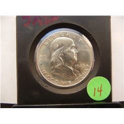 1948 Franklin Half Dollar, BU