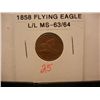 Image 1 : 1858 Flying Eagle Cent, Large Letters