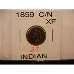 1859 Copper Nickel Indian Head Cent