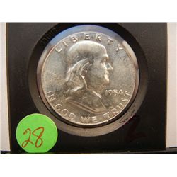 1954 Franklin Half Dollar, BU