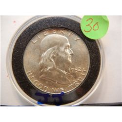 1952-D Franklin Half Dollar, BU
