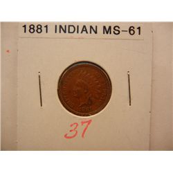 1881 Indian Head Cent