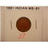 Image 1 : 1881 Indian Head Cent